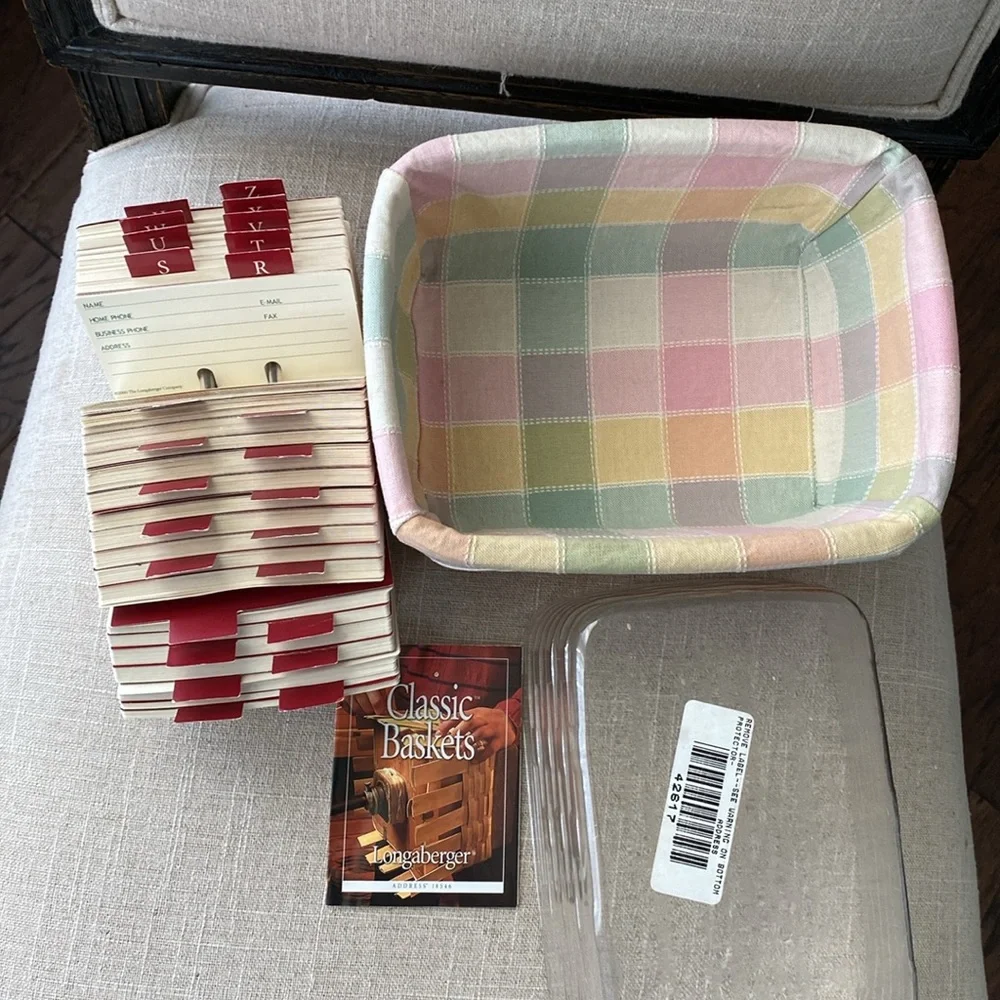 Longaberger Address Basket 1999